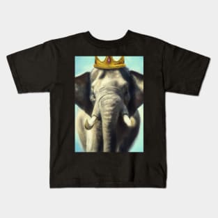 Elephant with a Crown Kids T-Shirt